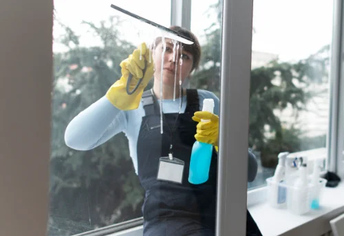 Nettoyage de vitres intérieures et extérieures à Chaudeyrolles